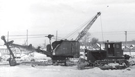 Техника на строительстве первого корпуса института